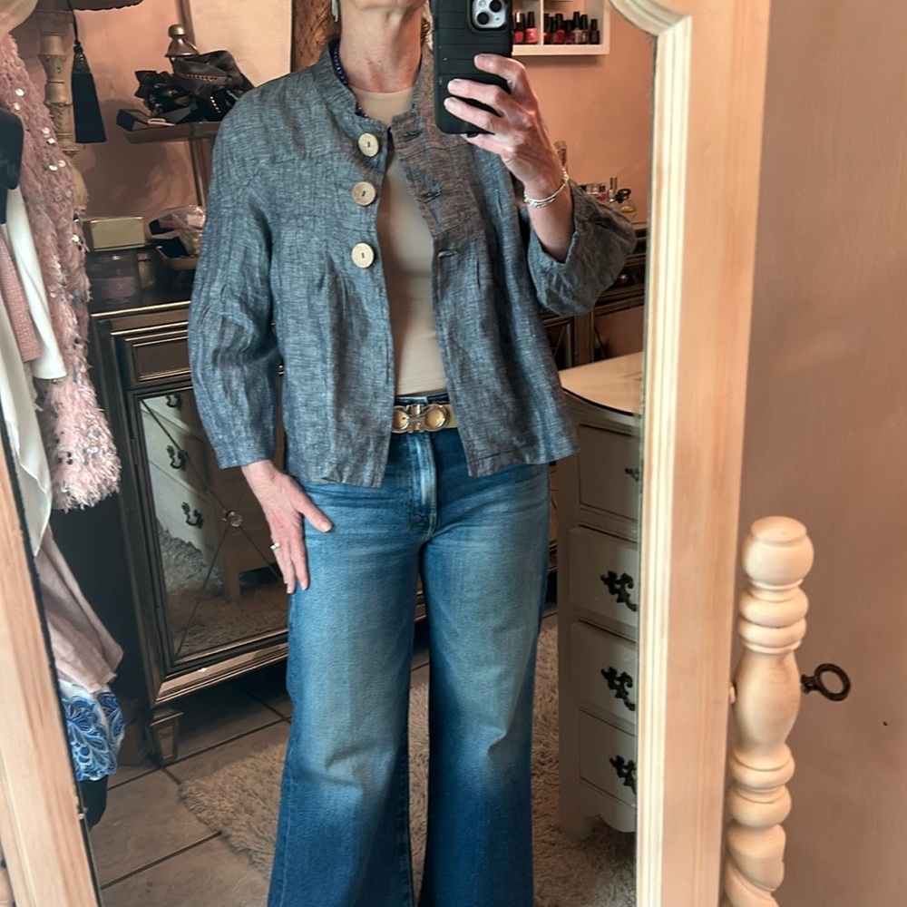 100% Linen swing jacket - Picture 11 of 15
